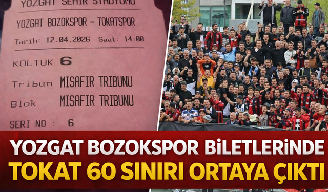 Yozgat Bozokspor Biletlerinde Tokat 60 Sınırı Ortaya Çıktı