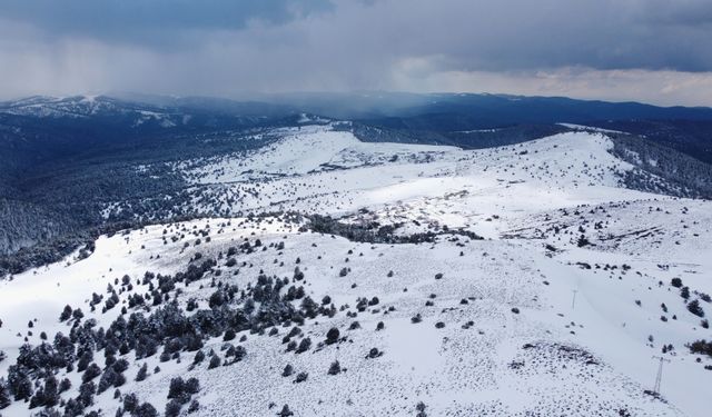 Yozgat’ta 2077 Metrelik Zirve Beyaza Büründü: Nalbant Geçidi Kar Manzarasıyla Göz Kamaştırıyor