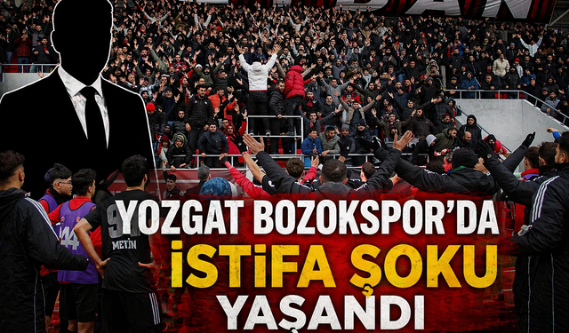 Yozgat Bozokspor'da İstifa Şoku Yaşandı