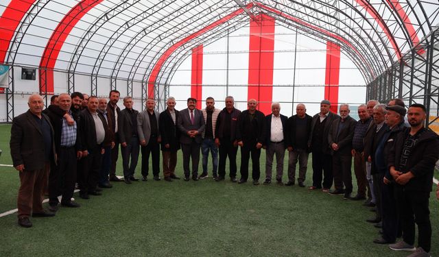 Saraykent Belediye Başkanı Ahmet Köroğlu mahallenin sorunlarını dinledi