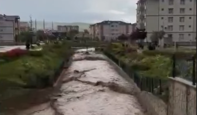 Yozgat Sorgun'da Sağanak Alarmı! Dere Taşma Noktasına Geldi