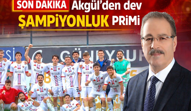 AK Parti Yozgat Milletvekili Abdulkadir Akgül’den Bozokspor’a 5 Milyon TL Şampiyonluk Primi