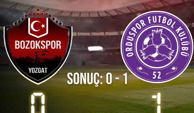 Yozgat Bozokspor - 52 Orduspor Maçı Kaç Kaç Bitti? Play-Off Yarı Final Detayları