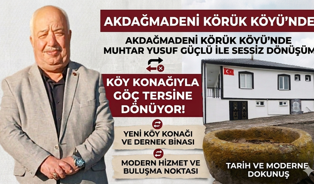 Yozgat'ın Akdağmadeni ilçesi Körük Köyü’nde Muhtar Yusuf Güçlü ile Sessiz Dönüşüm
