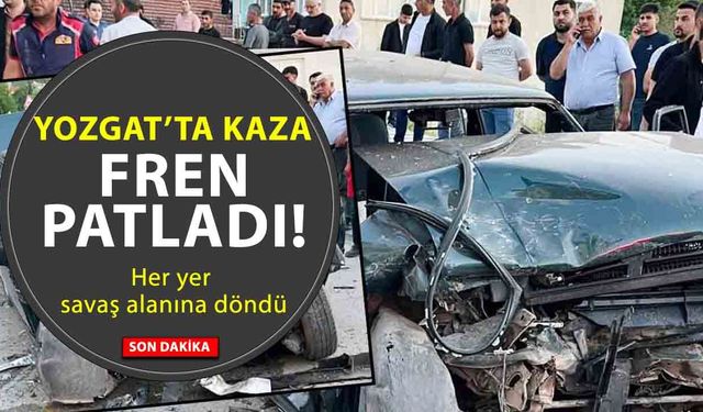 Yozgat’ta Freni Patlayan Otomobil Dehşeti! 4’ü Çocuk 6 Kişi Yaralandı
