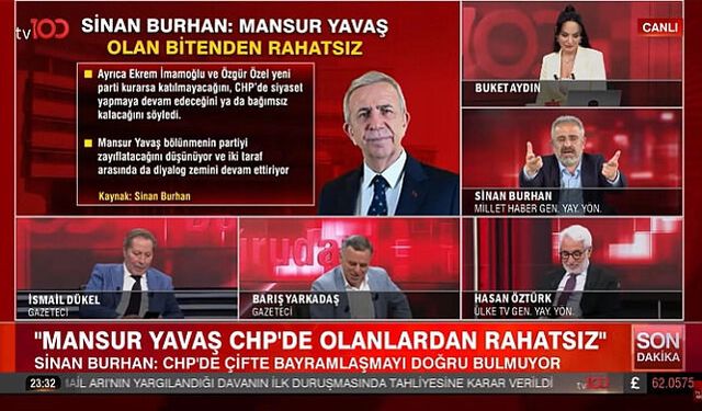 TV Programında Mansur Yavaş Tartışması: Barış Yarkadaş ve Sinan Burhan Arasında Sert Diyalog