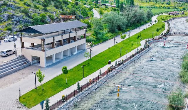 Çekerek’te Rafting Alanına Yeni Sosyal Tesis