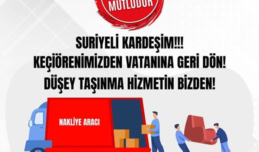 Keçiören Belediye Başkanı Dr. Mesut Özarslan'dan Vatanına Geri Dön Çağrısı