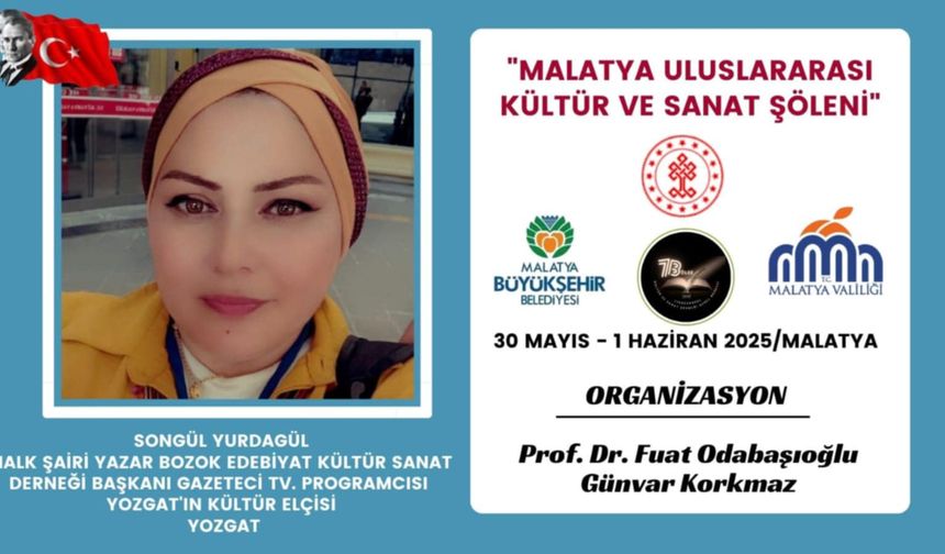Yozgat'ın Tek Kadın Halk Ozanı Yurdagül Malatya’da Yozgat Rüzgarı Estirecek