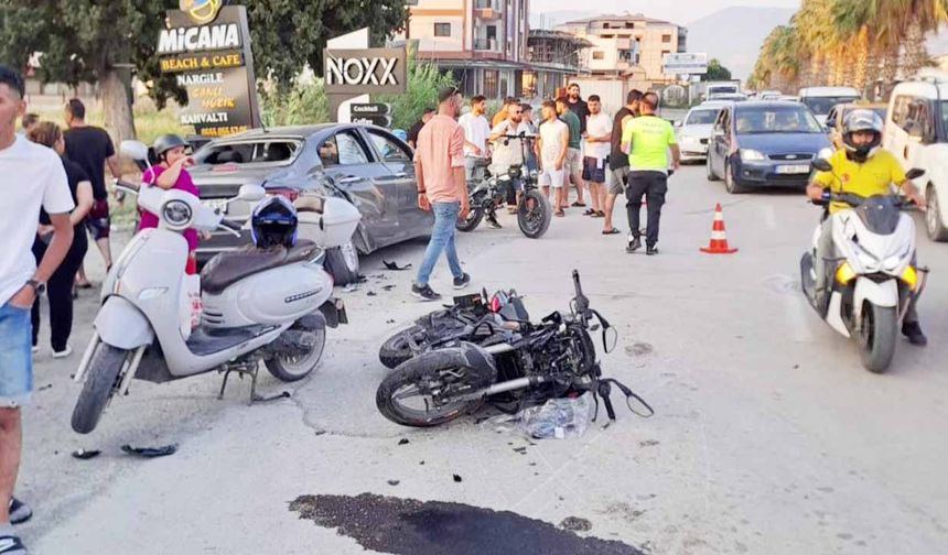Otomobile ok gibi saplandı, 1 kişi öldü, 1 kişi yaralandı