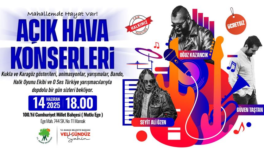 Mamak’ta Yaz Etkinlikleri Başlıyor: O Ses Türkiye Yarışmacıları Sahne Alacak