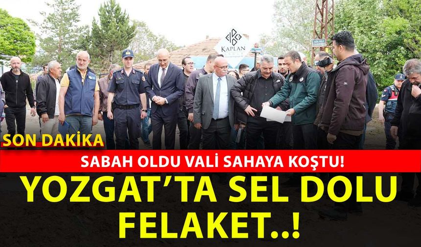 Yozgat ve 6 İlçesinde Sel ve Dolu Felaketi! Bilanço gün ağarınca ortaya çıktı!