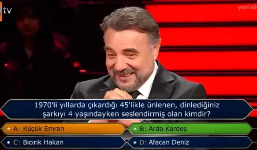 Kim Milyoner Olmak İster’de Merak Uyandıran Soru