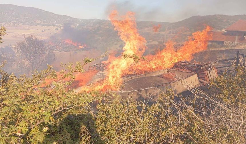 Yozgat'ta Tarlada Yangın Paniği
