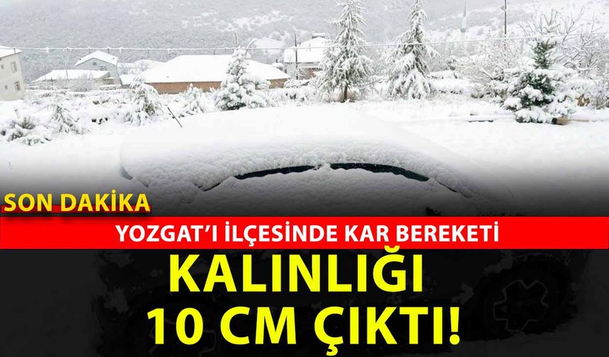 Yozgat’ta mevsimin ilk karı: yüksekler beyaza büründü! Kar en çok o ilçede etkili oldu