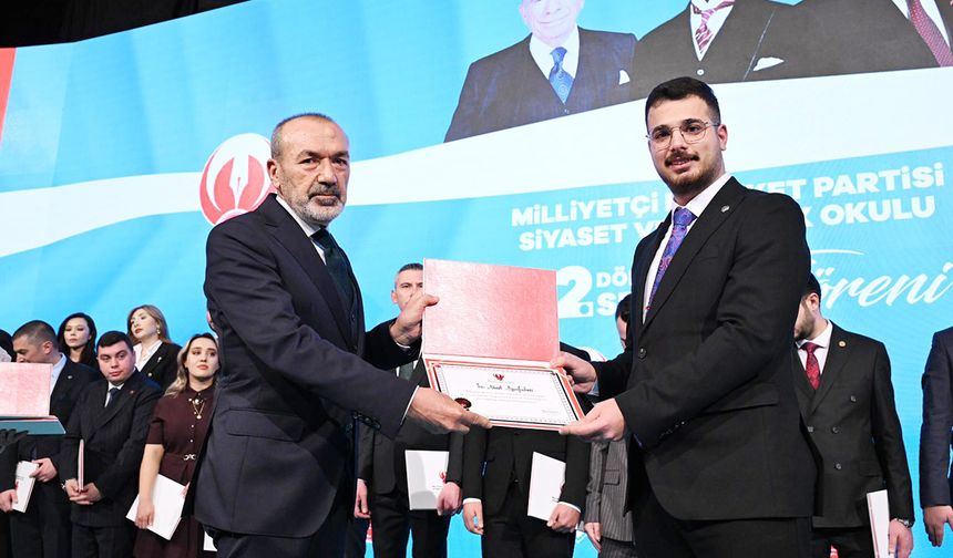 MHP Liderlik Okulu mezuniyet programında Türk Milliyetçiliği vurgusu: Yozgat’ı Büyükyılmaz temsil etti