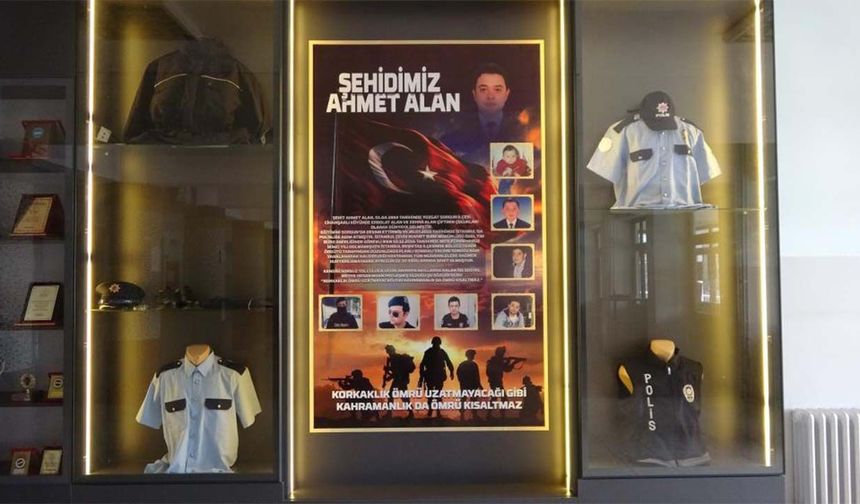 Yozgatlı Şehit Ahmet Alan’ın Emanetleri Adını Taşıyan Okulda Ölümsüzleştirildi