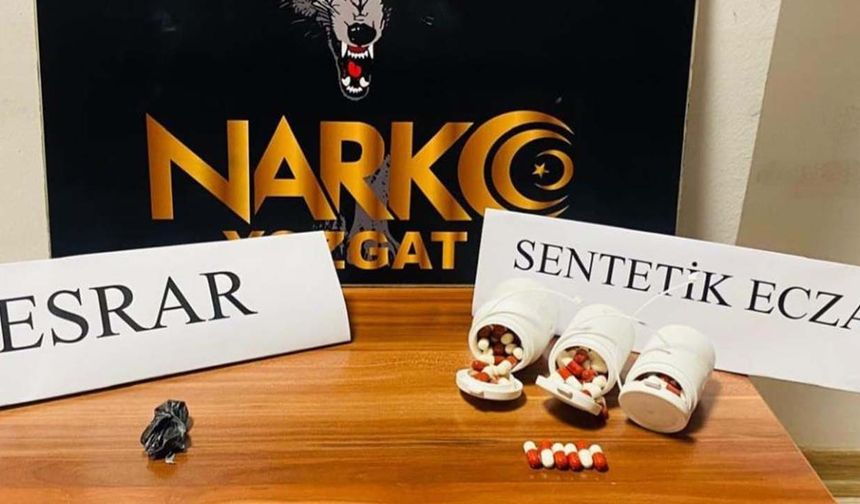 Yozgat’ta Yasaklı Madde Operasyonu: 165 Sentetik Ecza Ele Geçirildi