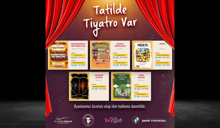 Yozgat’ta yarıyıl tatilinde çocuklar için muhteşem etkinlik!