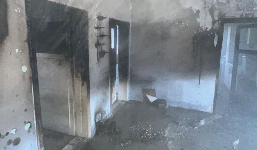 Sırçalı’da evi tamamen yanmıştı: Belediye Yardım eli uzattı