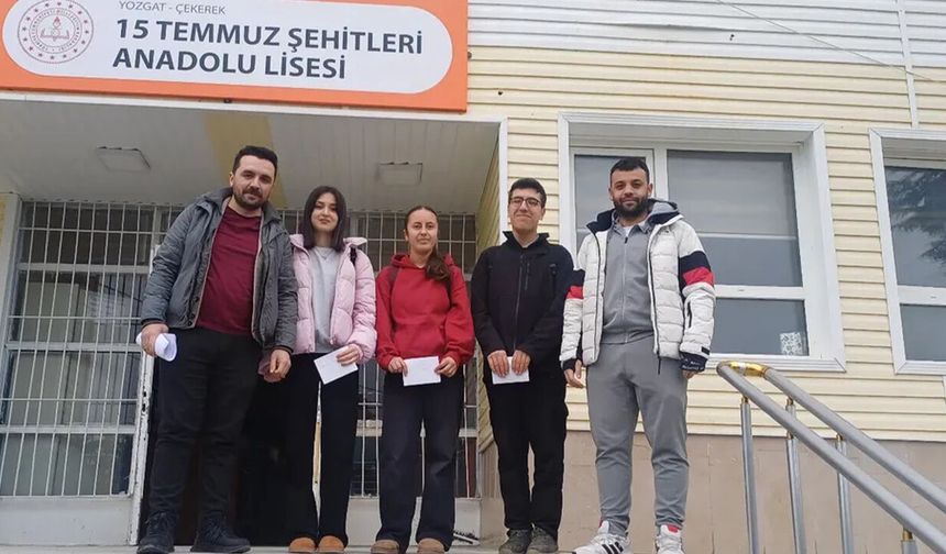 Çekerek 15 Temmuz Şehitleri Anadolu Lisesi’nde Milli Değerler İçin Anlamlı Yarışma