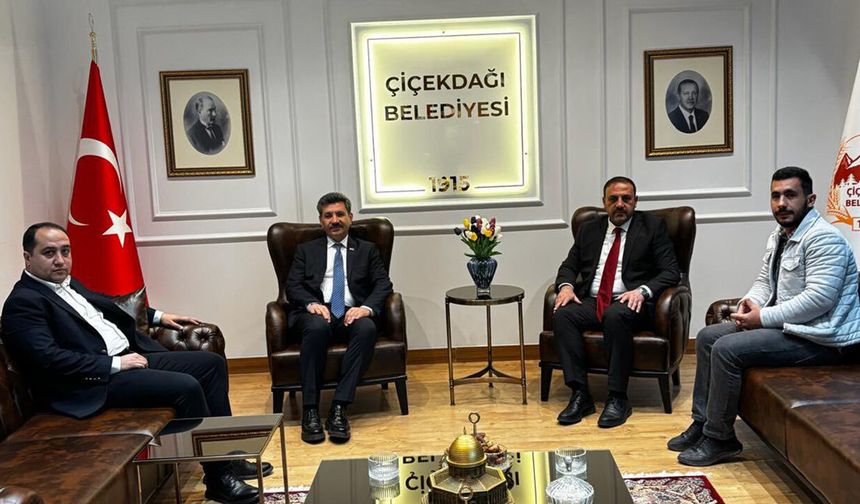 Türkiye İttifakı Partisi Genel Başkanı Ferhat Yılmaz’dan Çiçekdağı Belediye Başkanı Hasan Hakanoğlu’na Ziyaret