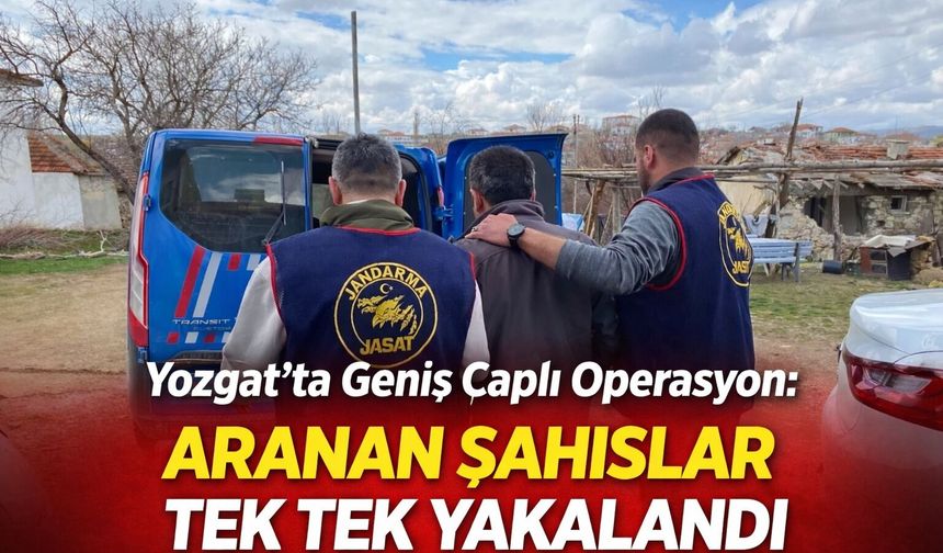 Yozgat’ta Operasyon! Aranan 4 Kişi Yakalandı, 2’si Tutuklandı