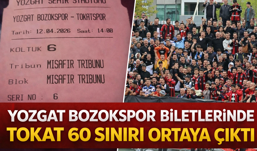 Yozgat Bozokspor Biletlerinde Tokat 60 Sınırı Ortaya Çıktı