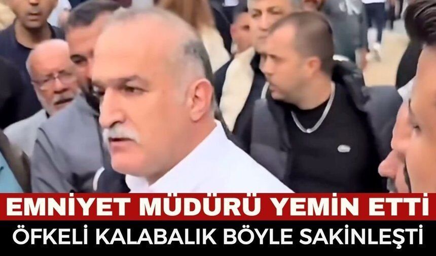 Emniyet Müdürü Kalabalığı Böyle Sakinleştirdi
