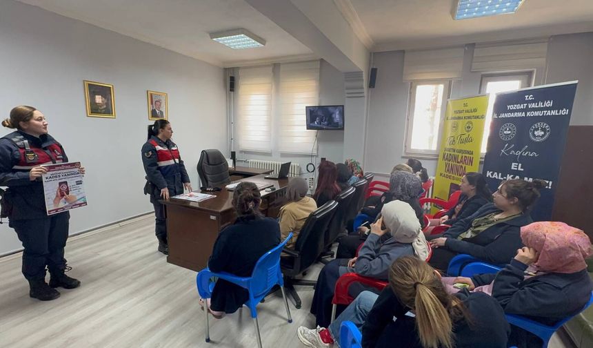 Yozgat’ta Kadına Yönelik Şiddetle Mücadele Eğitimi: KADES Anlatıldı