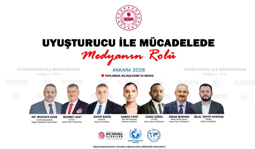 AYD’den 7 İlde Uyuşturucuyla Mücadele Paneli: Medyanın Rolü Ankara’da Masaya Yatırılıyor