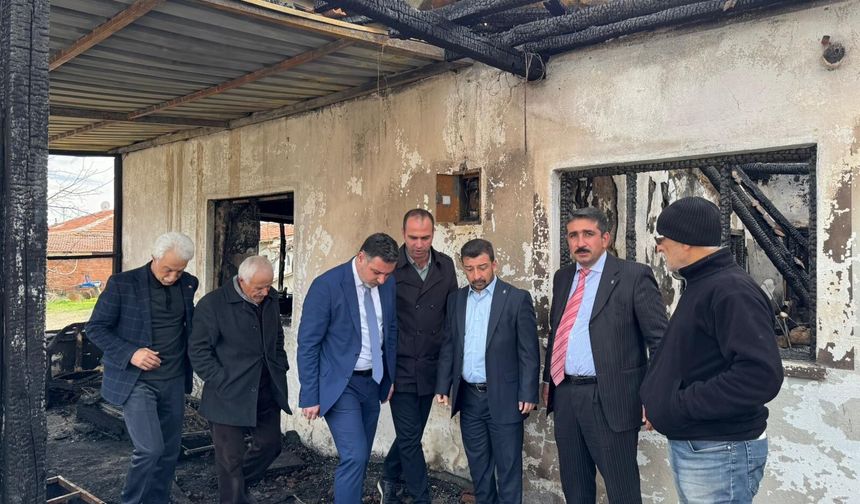 Yerköy’de Yangın Sonrası Dayanışma: Başkan Fatih Arslan Cansız Ailesine Geçmiş Olsun Ziyaretinde Bulundu