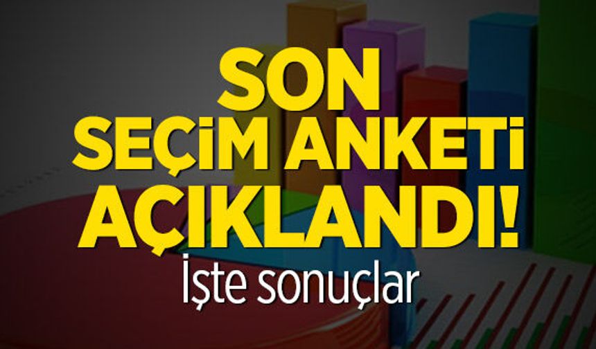 Son Seçim Anketi Açıklandı: Partilerin Oy Oranları Belli Oldu