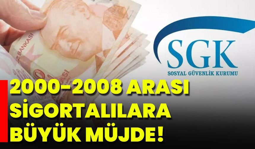 2000-2008 Arası Sigortalılara 4500 Günle Emeklilik Şansı: Şartlar Açıklandı