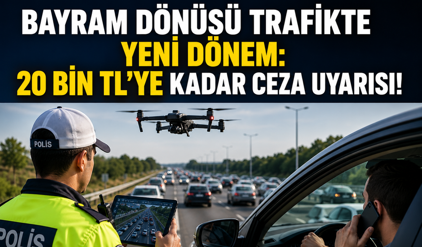 Bayram Dönüşü Trafikte Yeni Dönem: 20 Bin TL’ye Kadar Ceza Uyarısı!