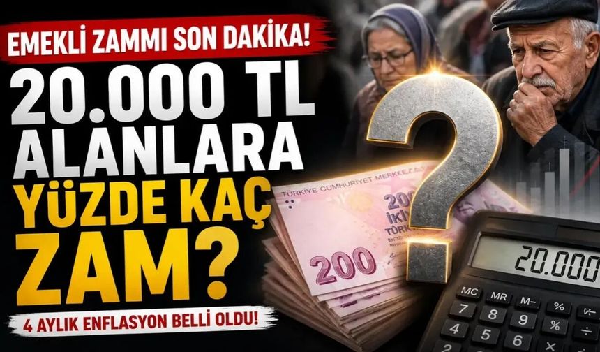 Emeklinin Zam Oranı Netleşiyor: 4 Aylık Enflasyonla Yeni Maaş Tablosu Ortaya Çıktı