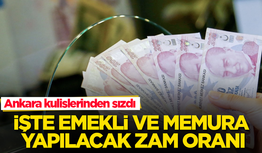 Ankara Kulislerinden Sızdı: Emekli ve Memura Yapılacak Zam Oranı Ortaya Çıktı