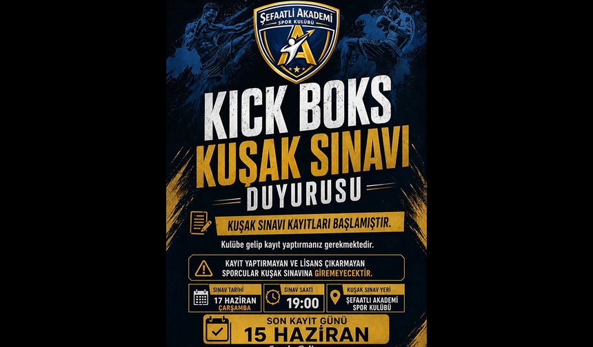 Kuşak Sınavı Yapılacak