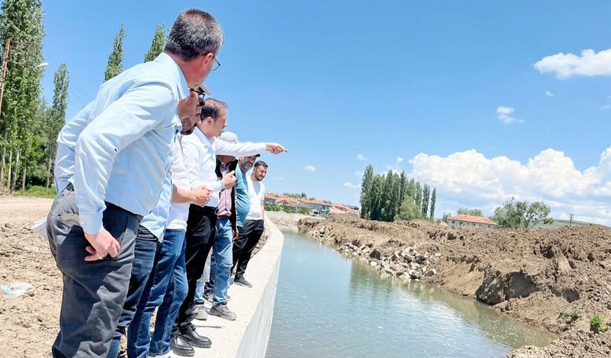 Yozgat Çandır’da Dere Islah Çalışmalarında Yerinde İnceleme