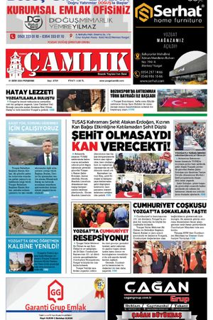 Yozgat Çamlık Gazetesi-31 Ekim 2024