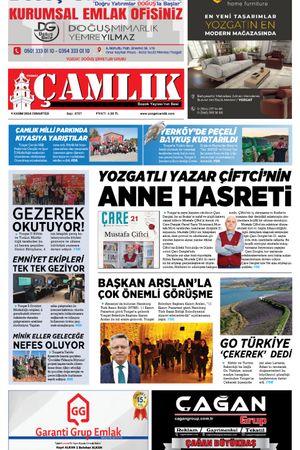 Yozgat Çamlık Gazetesi 9-11-2024