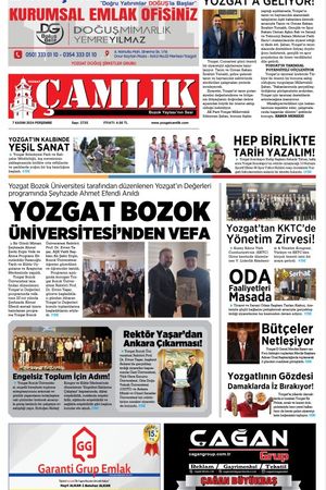 Yozgat Çamlık Gazetesi 7-11-2024