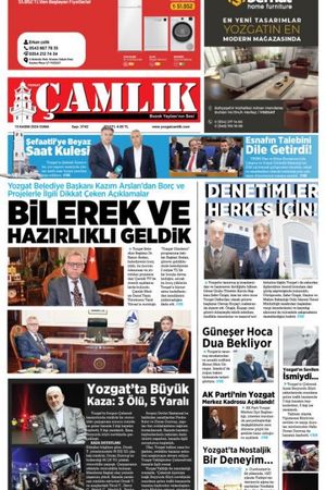 Yozgat Çamlık Gazetesi 15-11-2024