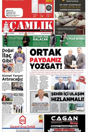 Yozgat Çamlık Gazetesi 14-11-2024