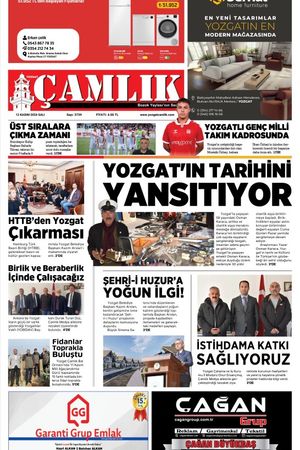 Yozgat Çamlık Gazetesi 12-11-2024