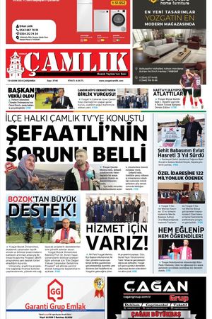 Yozgat Çamlık Gazetesi 13-11-2024