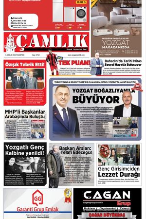 Yozgat Çamlık Gazetesi 16-12-2024