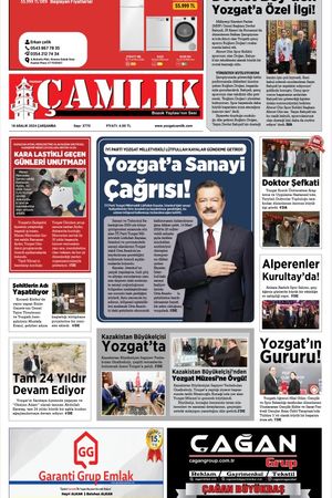 Yozgat Çamlık Gazetesi 18-12-2024