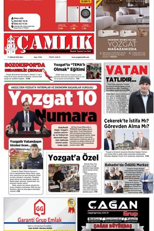 Yozgat Çamlık Gazetesi 17-12-2024