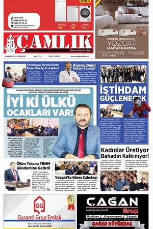 Yozgat Çamlık Gazetesi 23-12-2024